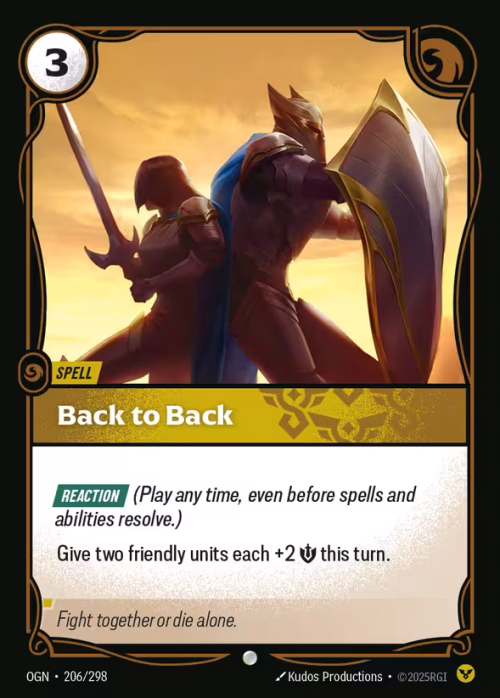 Back to Back - Riftbound Spoiler - Origins