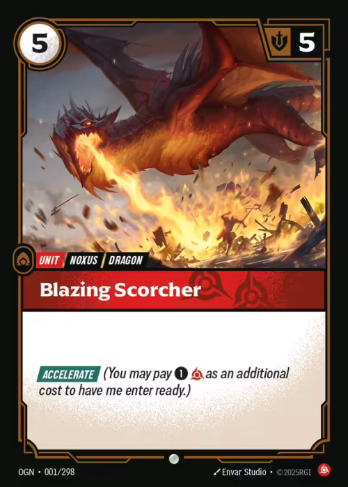 Blazing Scorcher - Riftbound Spoiler - Proving Grounds