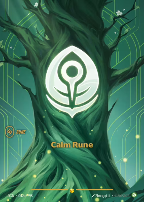 Calm Rune 2 - Riftbound Spoiler - Origins