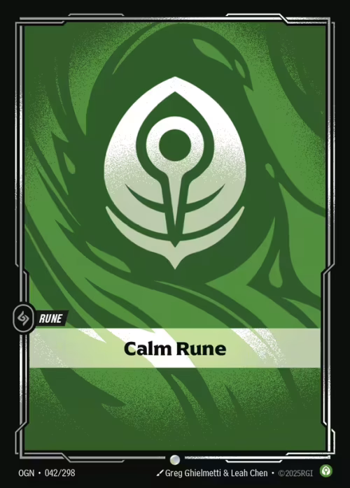 Calm Rune - Riftbound Spoiler - Origins