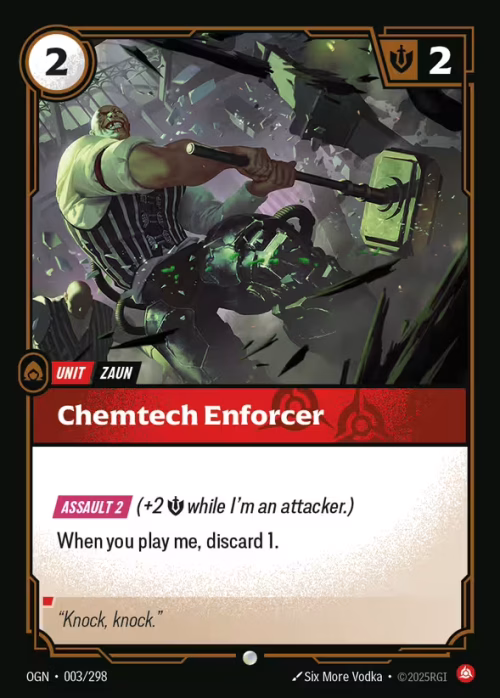 Chemtech Enforcer - Riftbound Spoiler - Proving Grounds