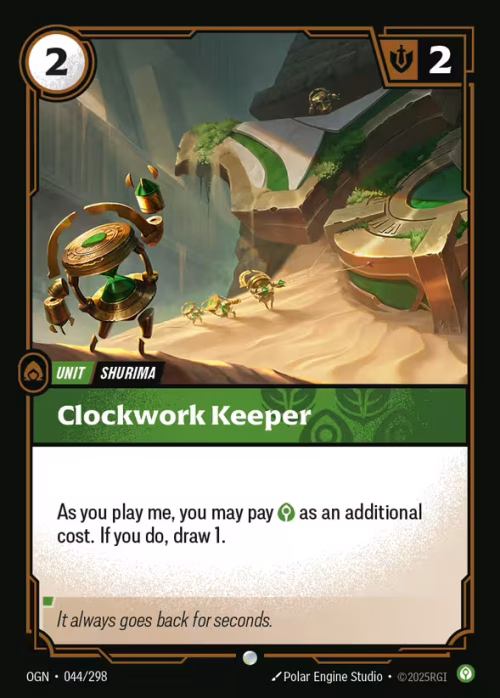 Clockwork Keeper - Riftbound Spoiler - Origins