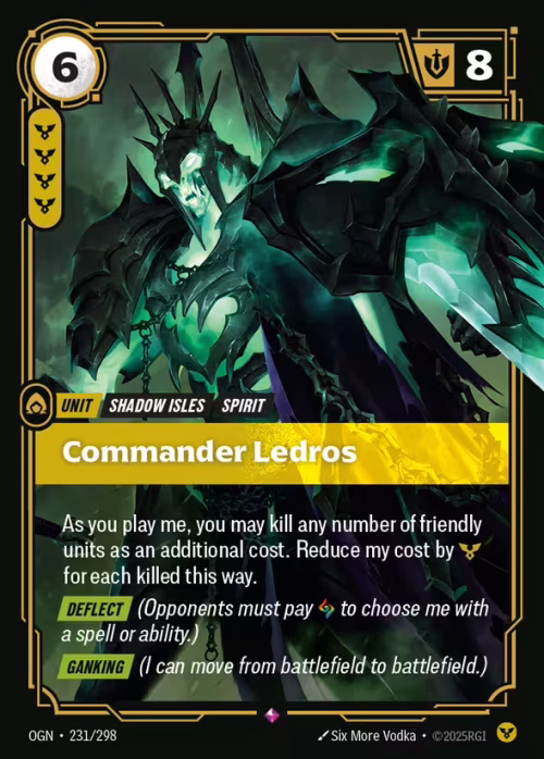Commander Ledros - Riftbound Spoiler - Origins