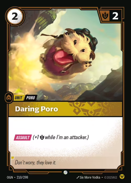 Daring Poro - Riftbound Spoiler - Origins