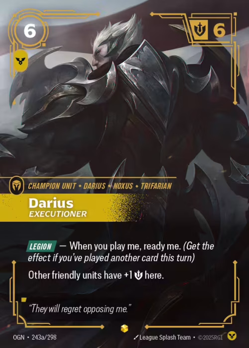 Darius, Executioner 2 - Riftbound Spoiler - Origins