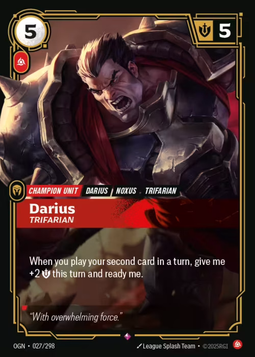Darius, Trifarian - Riftbound Spoiler - Origins