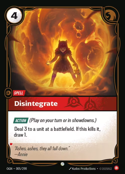 Disintegrate - Riftbound Spoiler - Proving Grounds