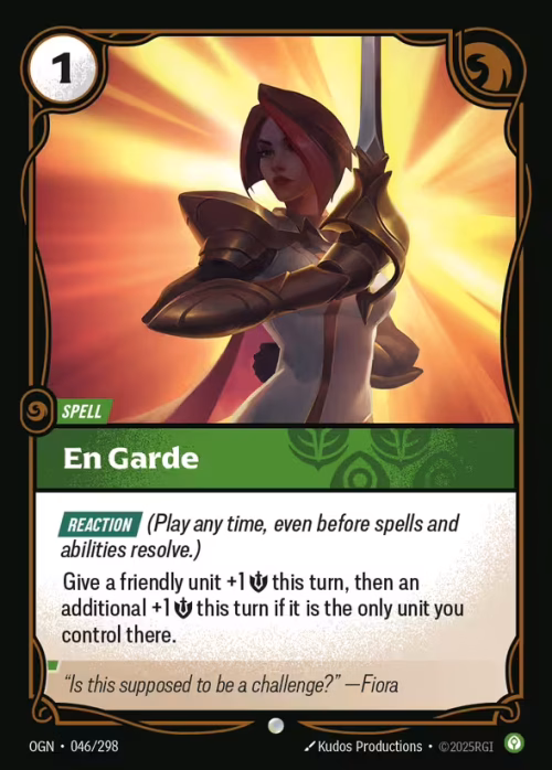 En Garde - Riftbound Spoiler - Origins