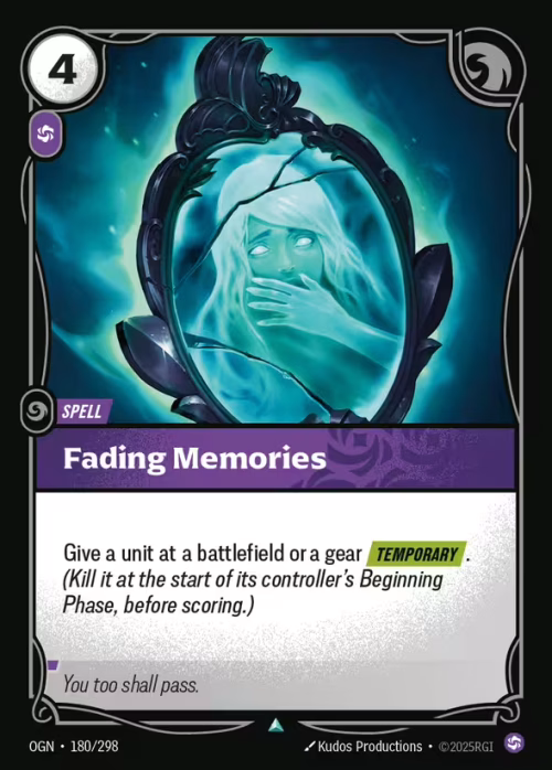 Fading Memories - Riftbound Spoiler - Origins