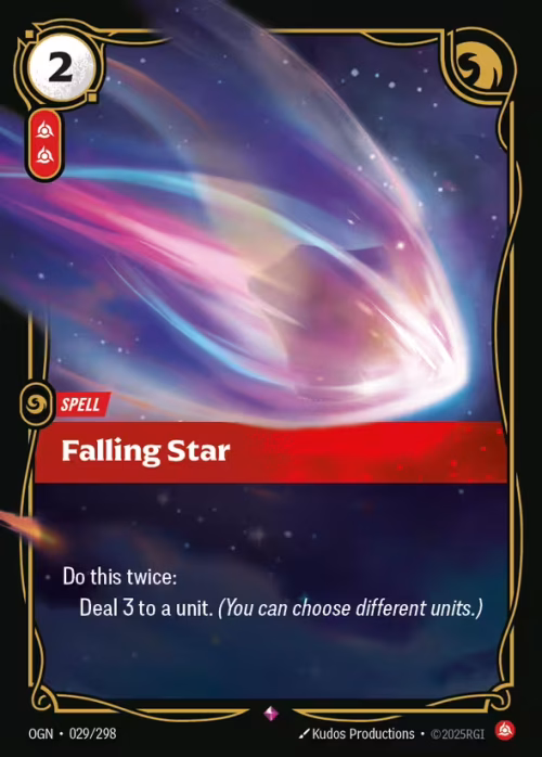 Falling Star - Riftbound Spoiler - Origins