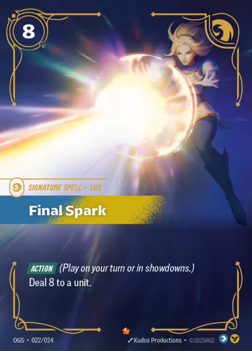 Final Spark - Riftbound Spoiler - Proving Grounds