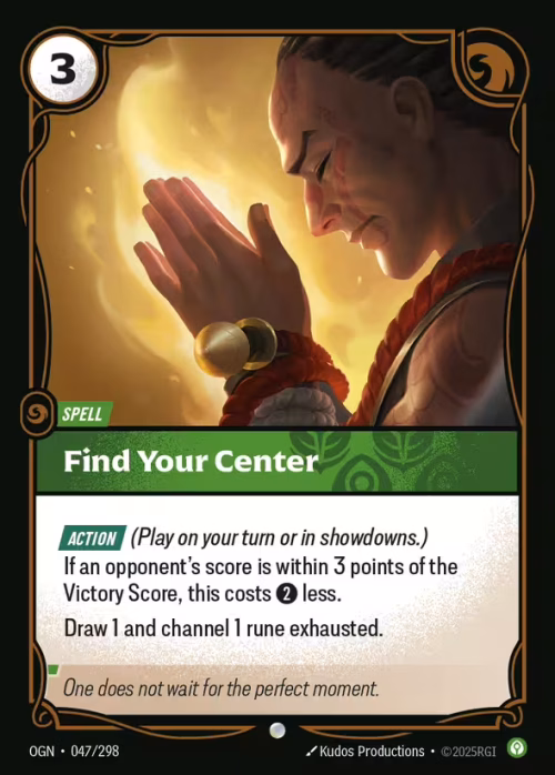 Find Your Center - Riftbound Spoiler - Origins