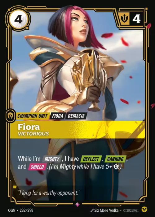 Fiora, Victorious - Riftbound Spoiler - Origins