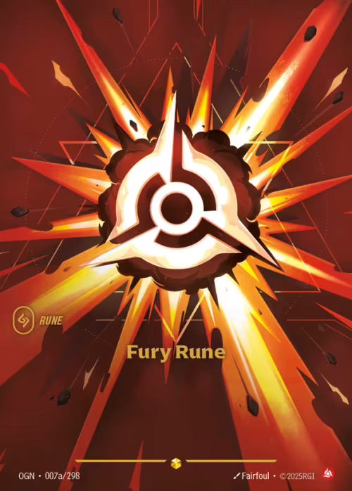 Fury Rune 2 - Riftbound Spoiler - Proving Grounds
