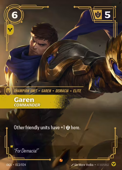 Garen Commander - Riftbound Spoiler - Proving Grounds