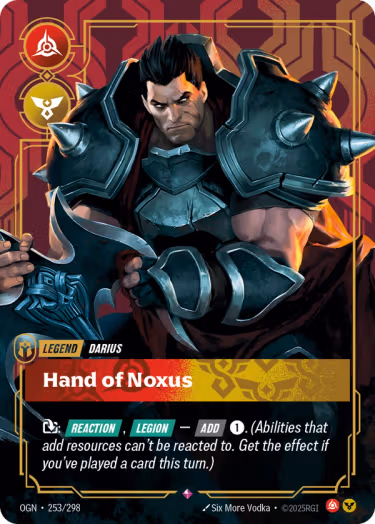 Hand of Noxus - Riftbound Spoiler - Origins