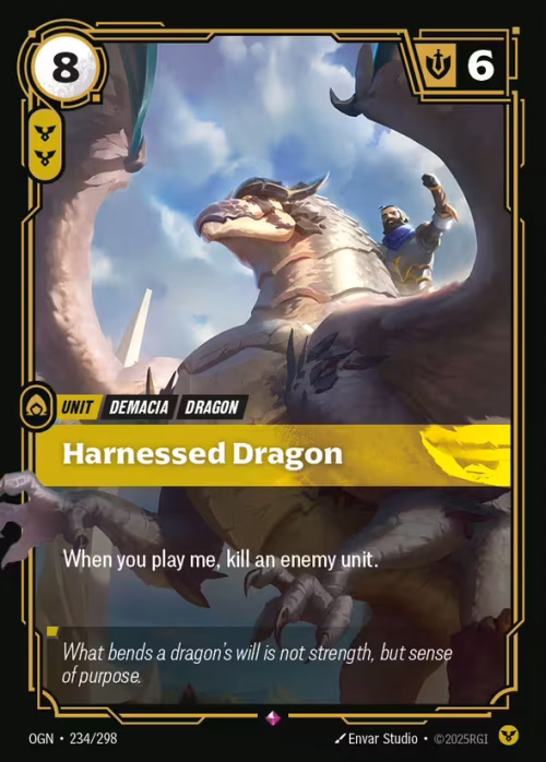 Harnessed Dragon - Riftbound Spoiler - Origins
