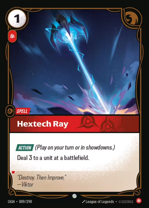 Hextech Ray - Riftbound Spoiler - Proving Grounds