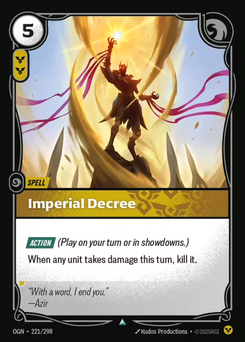 Imperial Decree - Riftbound Spoiler - Origins