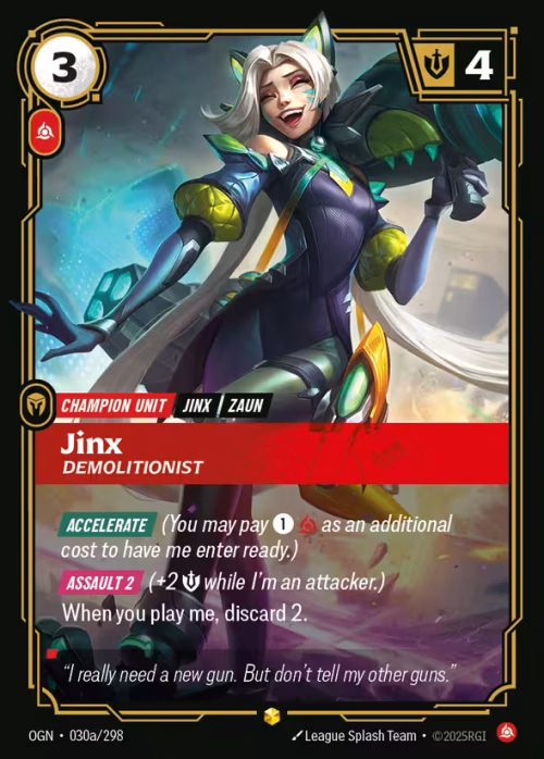 Jinx, Demolitionist 2 - Riftbound Spoiler - Origins