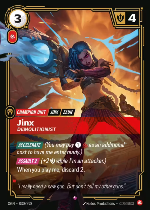 Jinx, Demolitionist - Riftbound Spoiler - Origins
