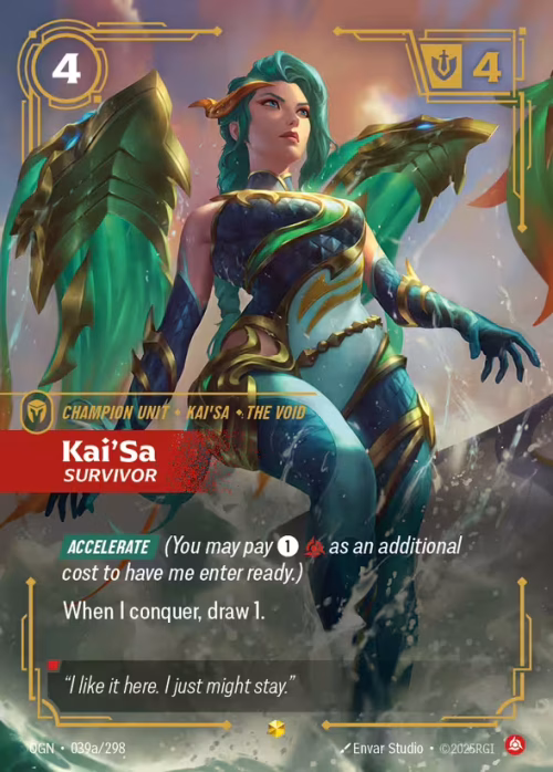 Kai'Sa, Survivor 2 - Riftbound Spoiler - Origins