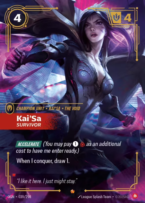 Kai'Sa, Survivor - Riftbound Spoiler - Origins