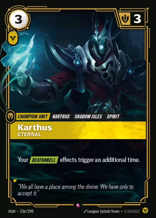 Karthus, Eternal - Riftbound Spoiler - Origins