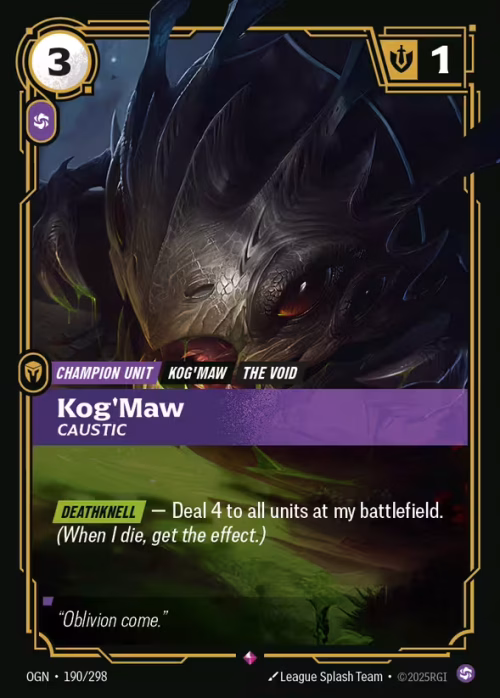 Kog'Maw - Riftbound Spoiler - Origins