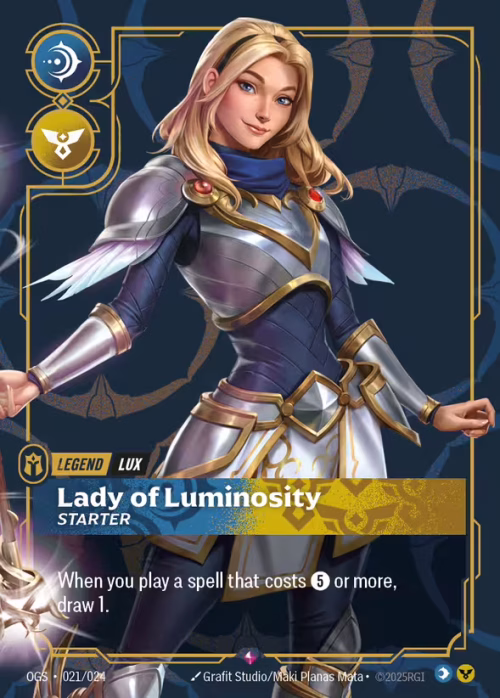 Lady of Luminosity - Riftbound Spoiler - Proving Grounds