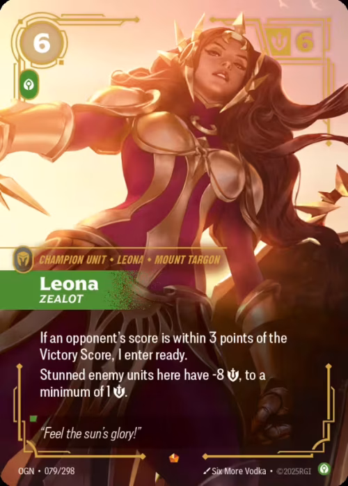 Leona, Zealot