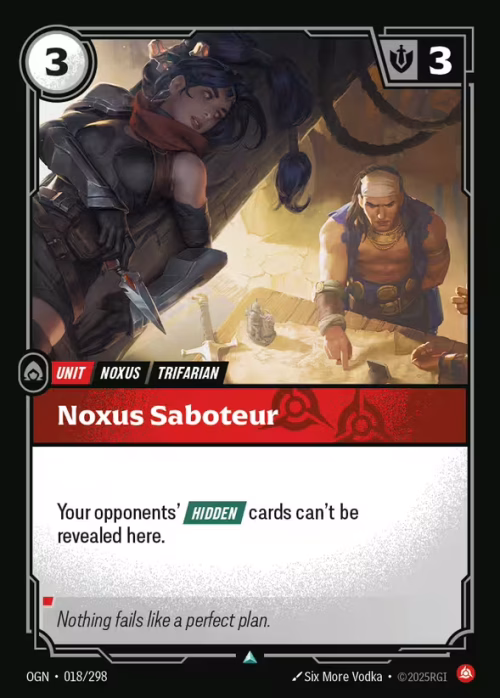 Noxus Saboteur - Riftbound Spoiler - Origins