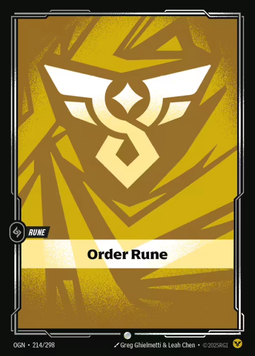 Order Rune - Riftbound Spoiler - Origins