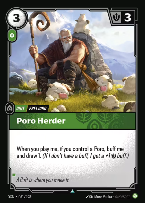 Poro Herder - Riftbound Spoiler - Origins