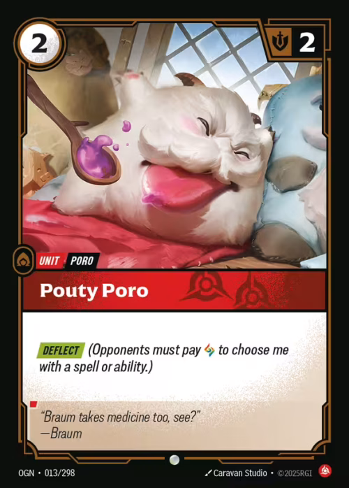 Pouty Poro - Riftbound Spoiler - Proving Grounds