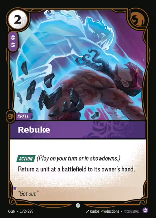 Rebuke - Riftbound Spoiler - Origins