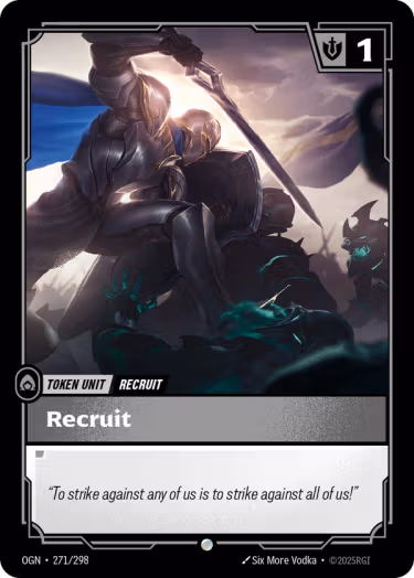 Recruit - Riftbound Spoiler - Origins