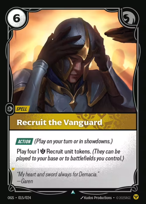 Recruit the Vanguard - Riftbound Spoiler - Proving Grounds
