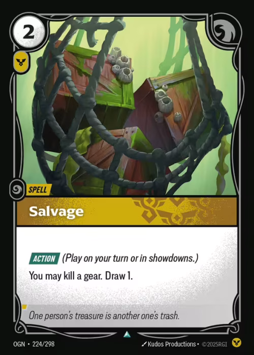 Salvage - Riftbound Spoiler - Origins