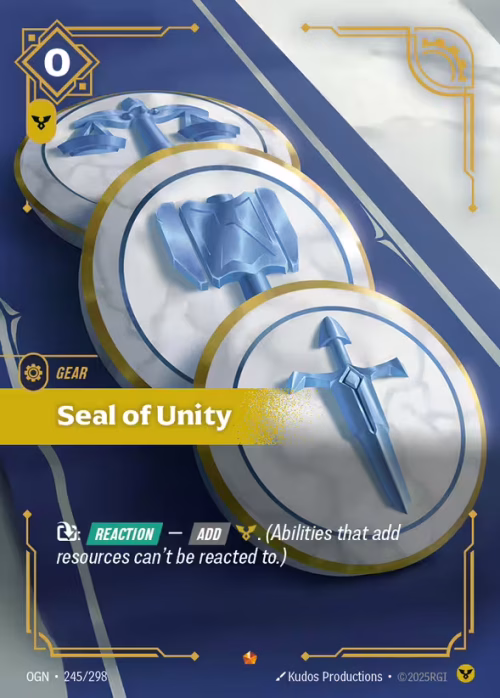 Seal of Unity - Riftbound Spoiler - Origins