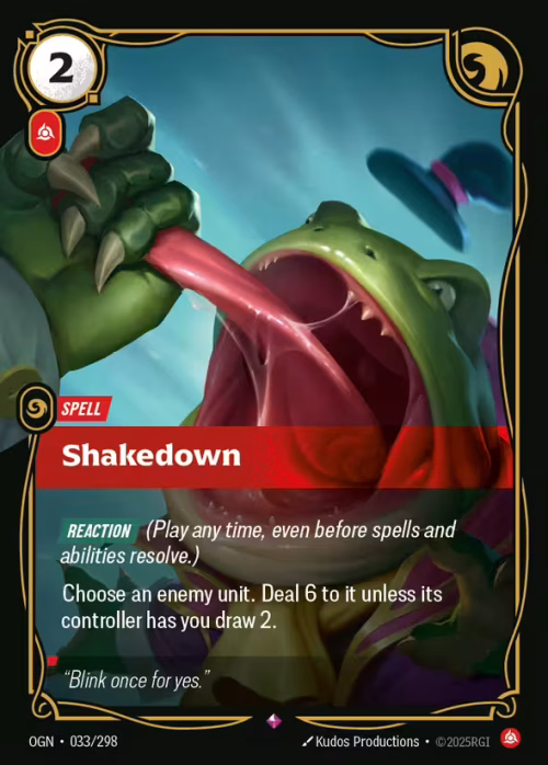 Shakedown - Riftbound Spoiler - Origins