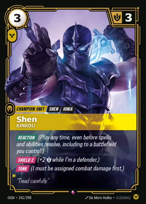 Shen, Kinkou - Riftbound Spoiler - Origins