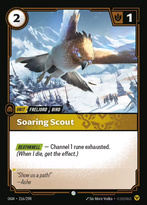 Soaring Scout - Riftbound Spoiler - Origins