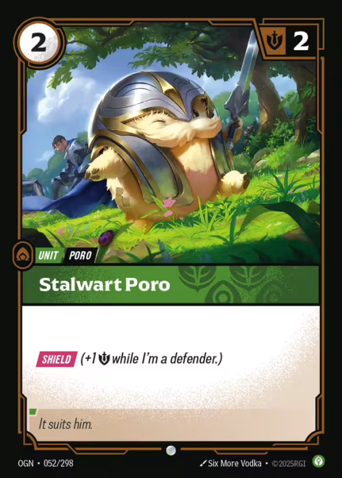 Stalwart Poro - Riftbound Spoiler - Origins