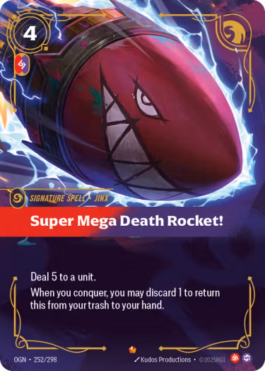 Super Mega Death Rocket - Riftbound Spoiler - Origins
