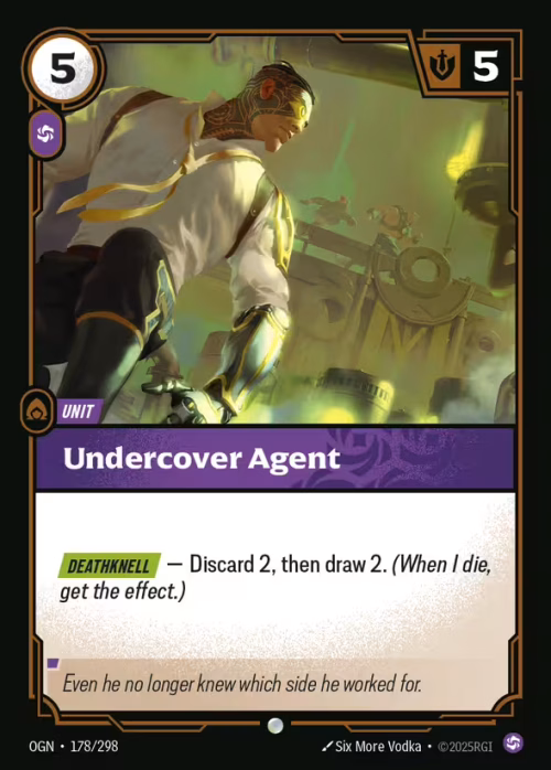 Undercover Agent - Riftbound Spoiler - Origins