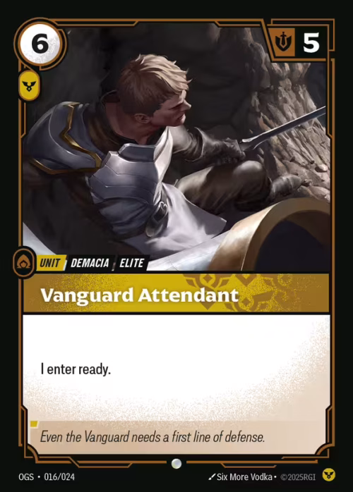 Vanguard Attendant - Riftbound Spoiler - Proving Grounds