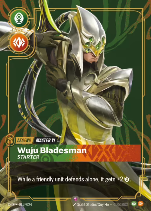 Wuju Bladesman - Riftbound Spoiler - Proving Grounds
