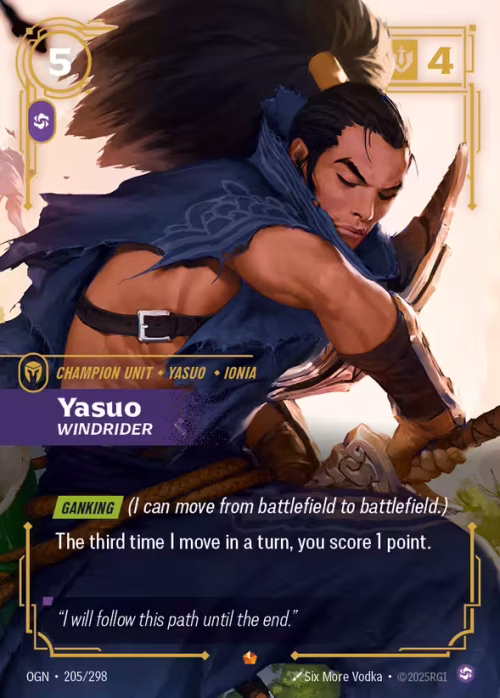 Yasuo, Windrider - Riftbound Spoiler - Origins