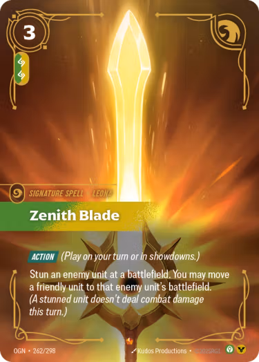 Zenith Blade - Riftbound Spoiler - Origins